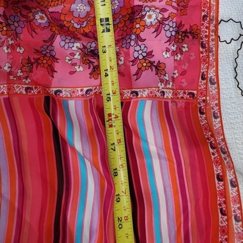 Adrienne Landau‎ Paisley Silk vintage  scarf